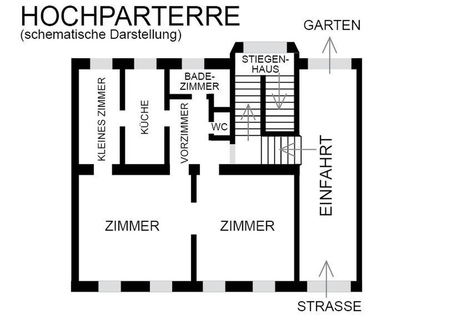 Grundriss Hochparterre