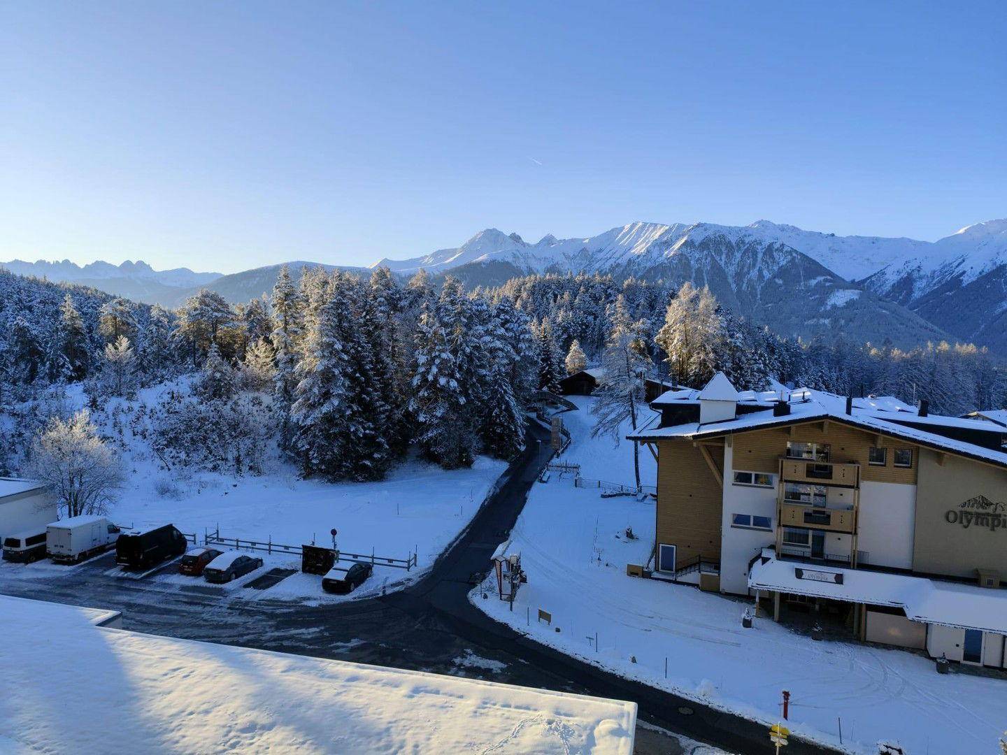 Blick auf die Zufahrt
