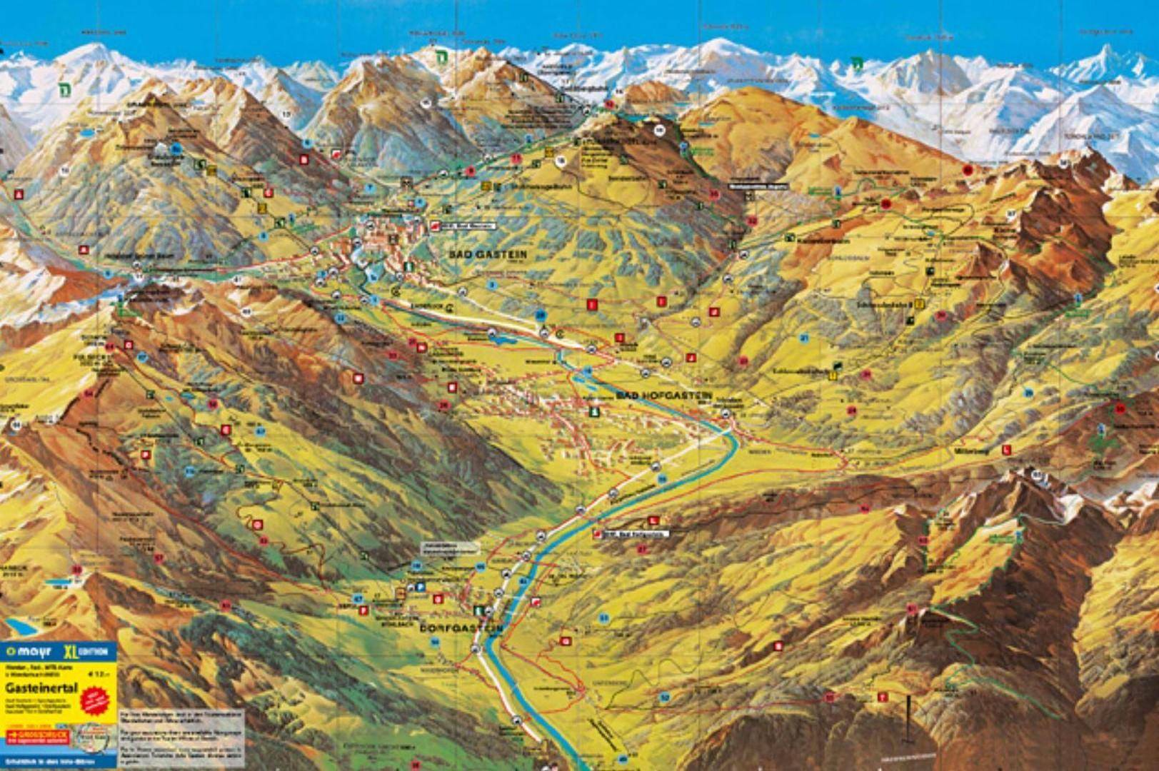 Wanderkarte/Hiking trail map