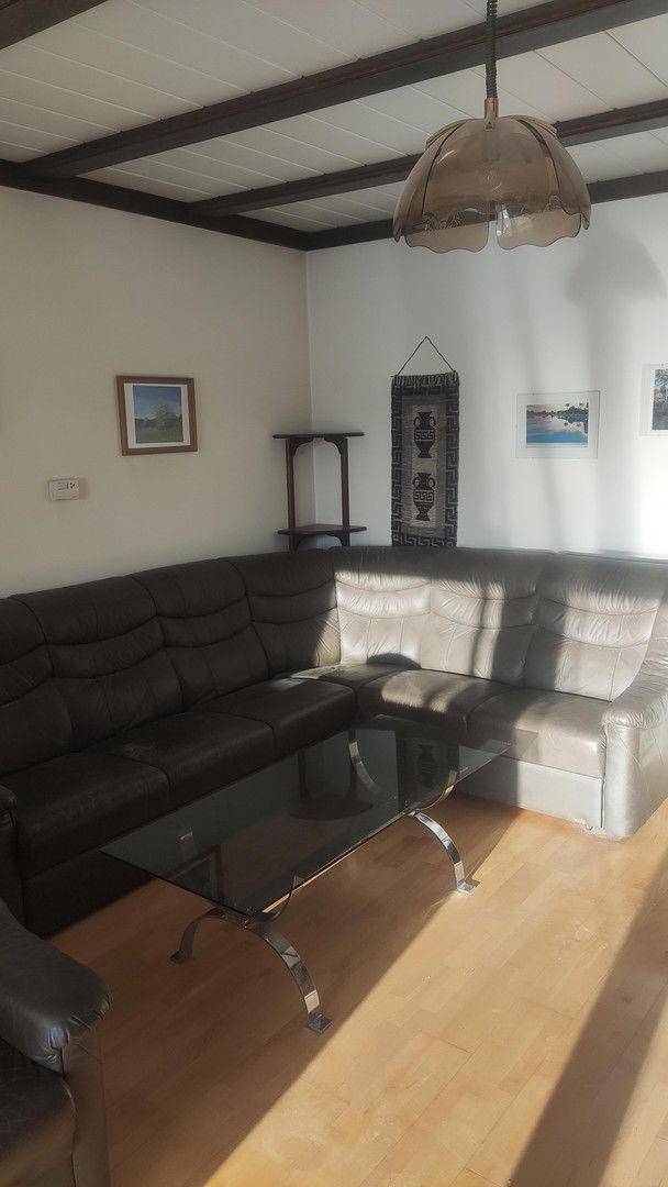 Wohnzimmer Ledergarnitur