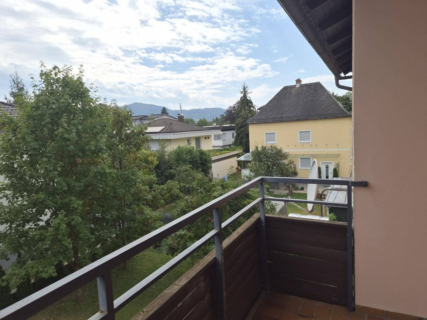 Balkonblick nach Westen