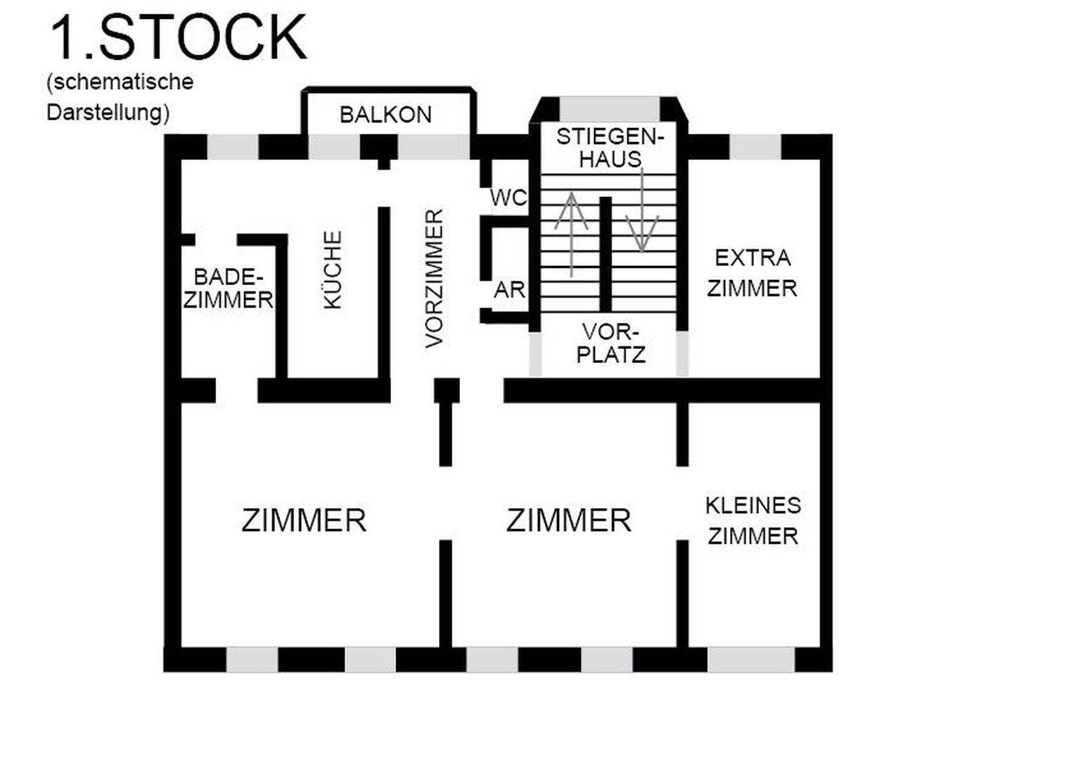 Grundriss 1. Stock