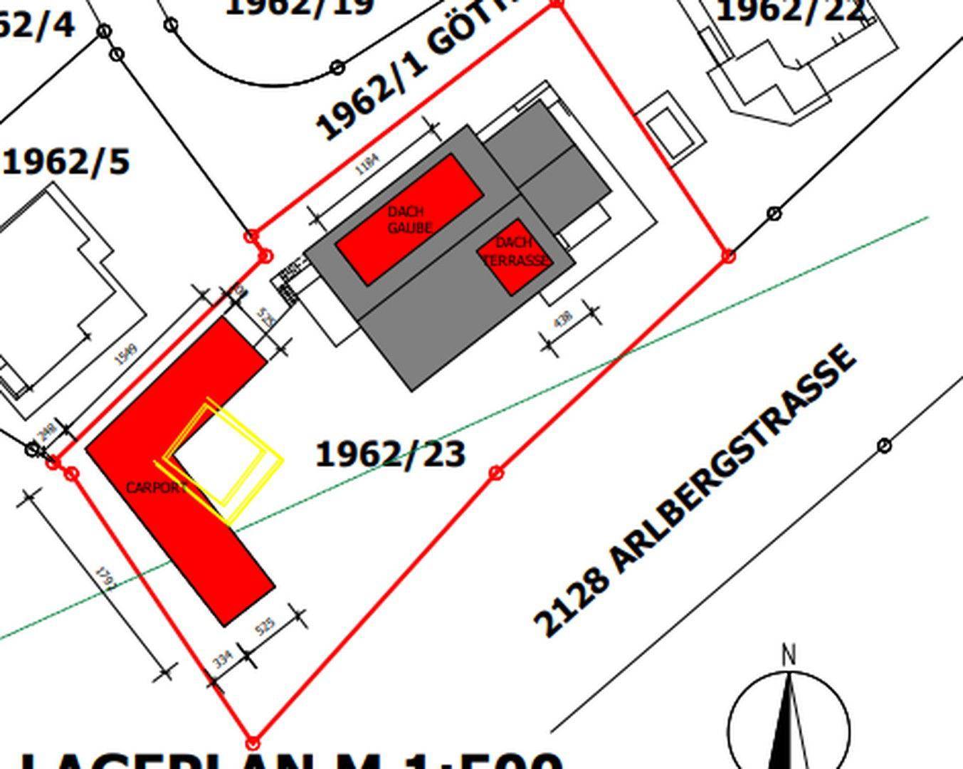 Mit Carport für 9 PKW