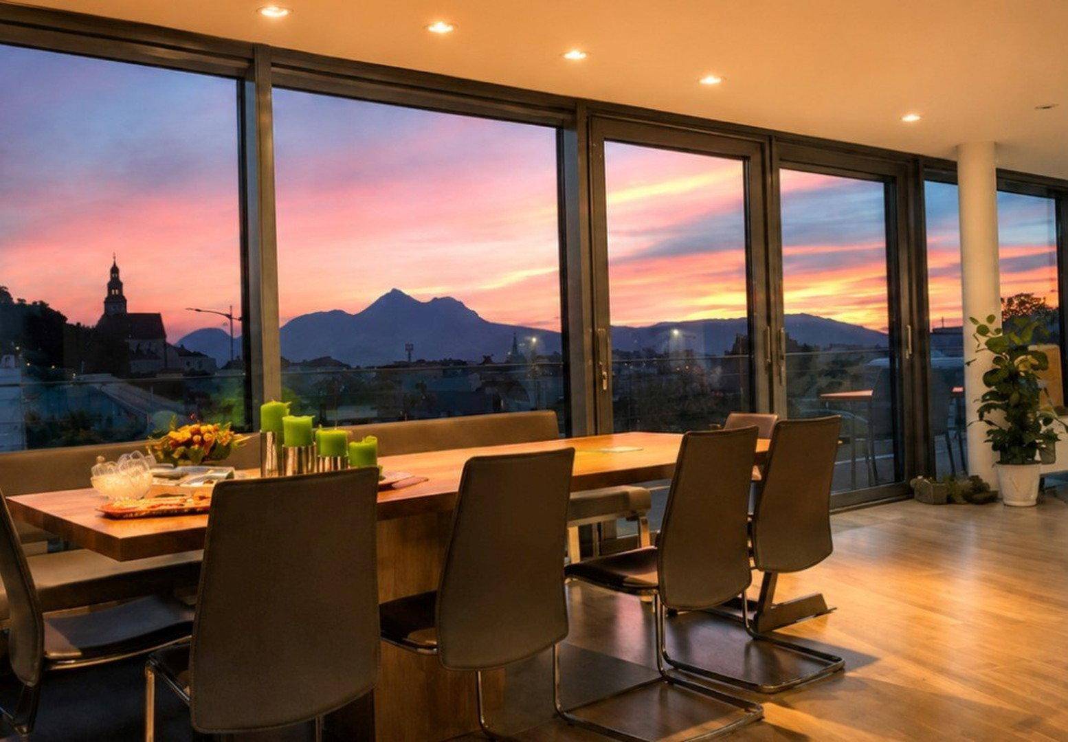 Ein Penthouse im Zentrum von Salzburg mit bis zu 3 Garagen: auch als Office - Vista 2