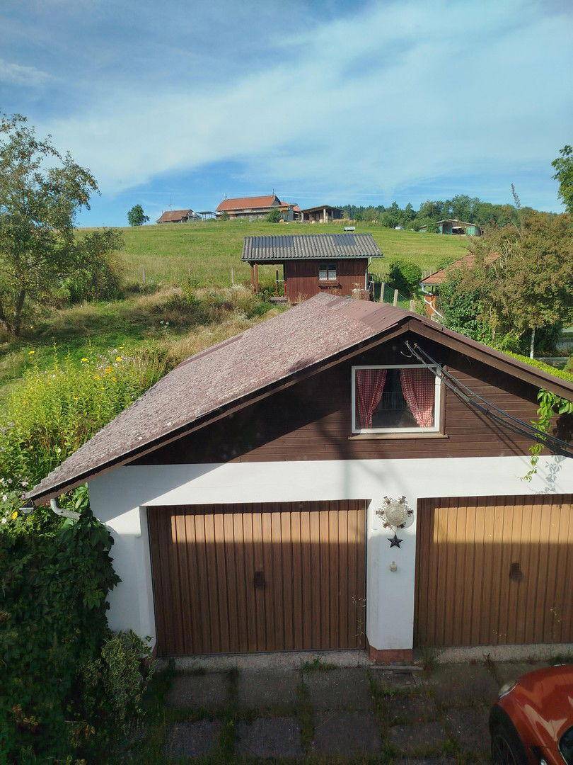 Garage, Garten, Hütte