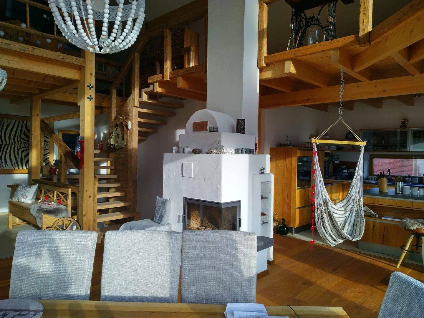 Kamin mit Schamott