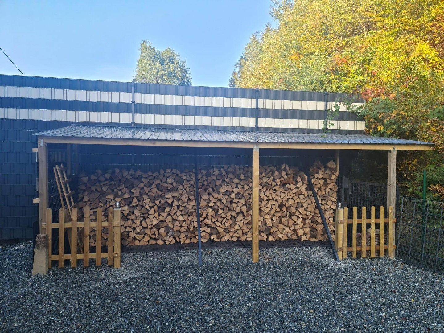 Holzlager für Kaminholz
