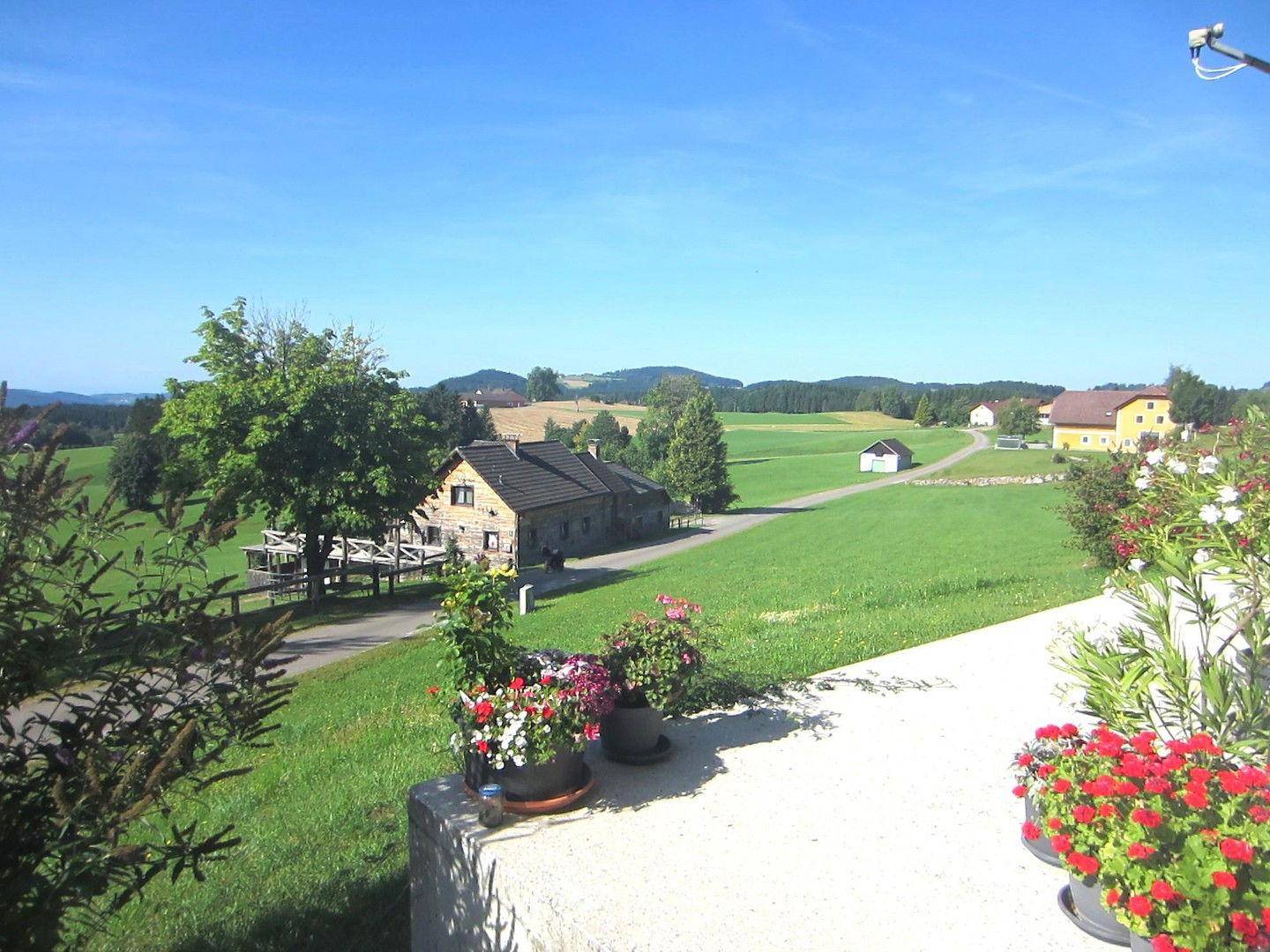 Westblick von der Terrasse