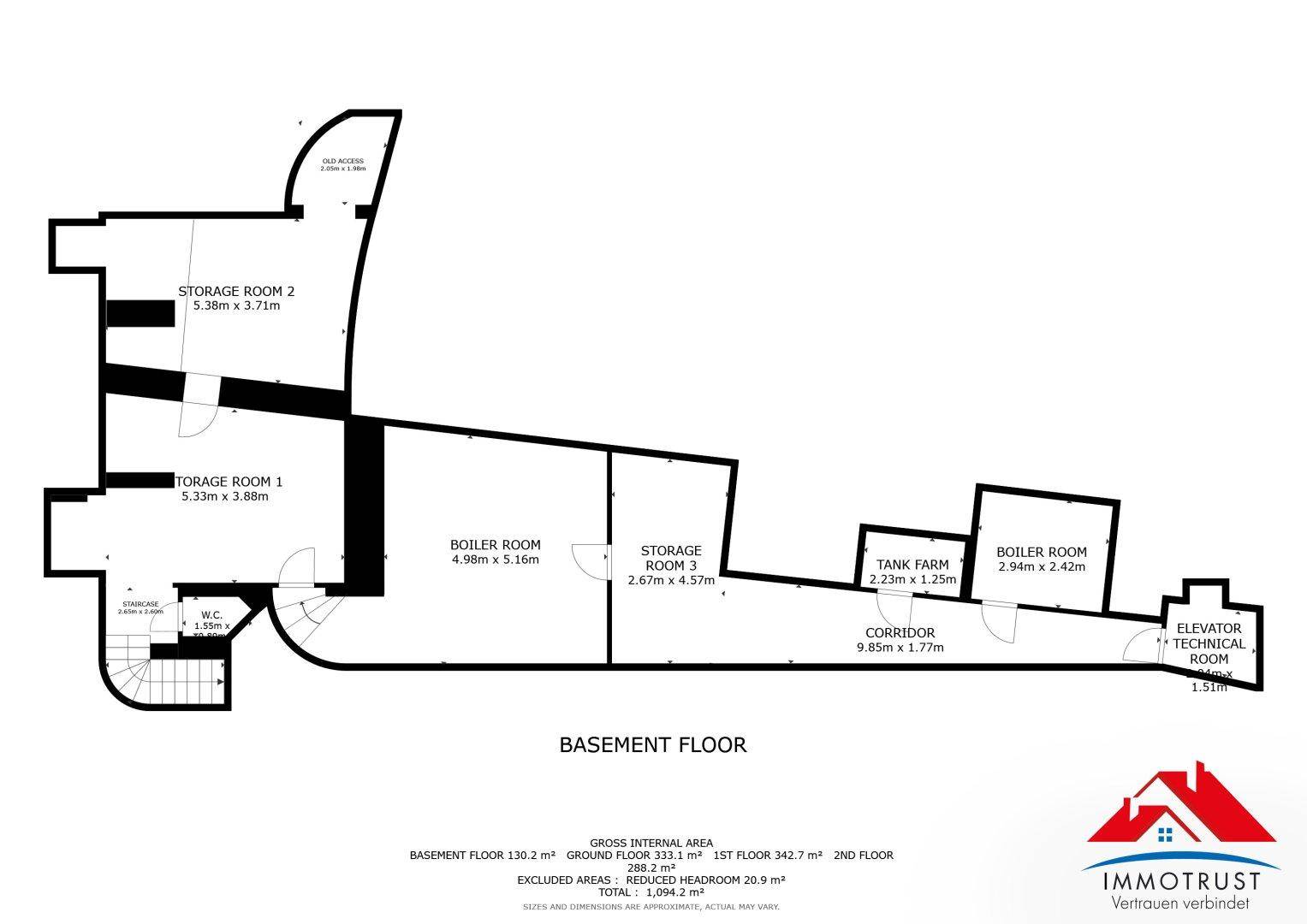 Plan Kellergeschoss