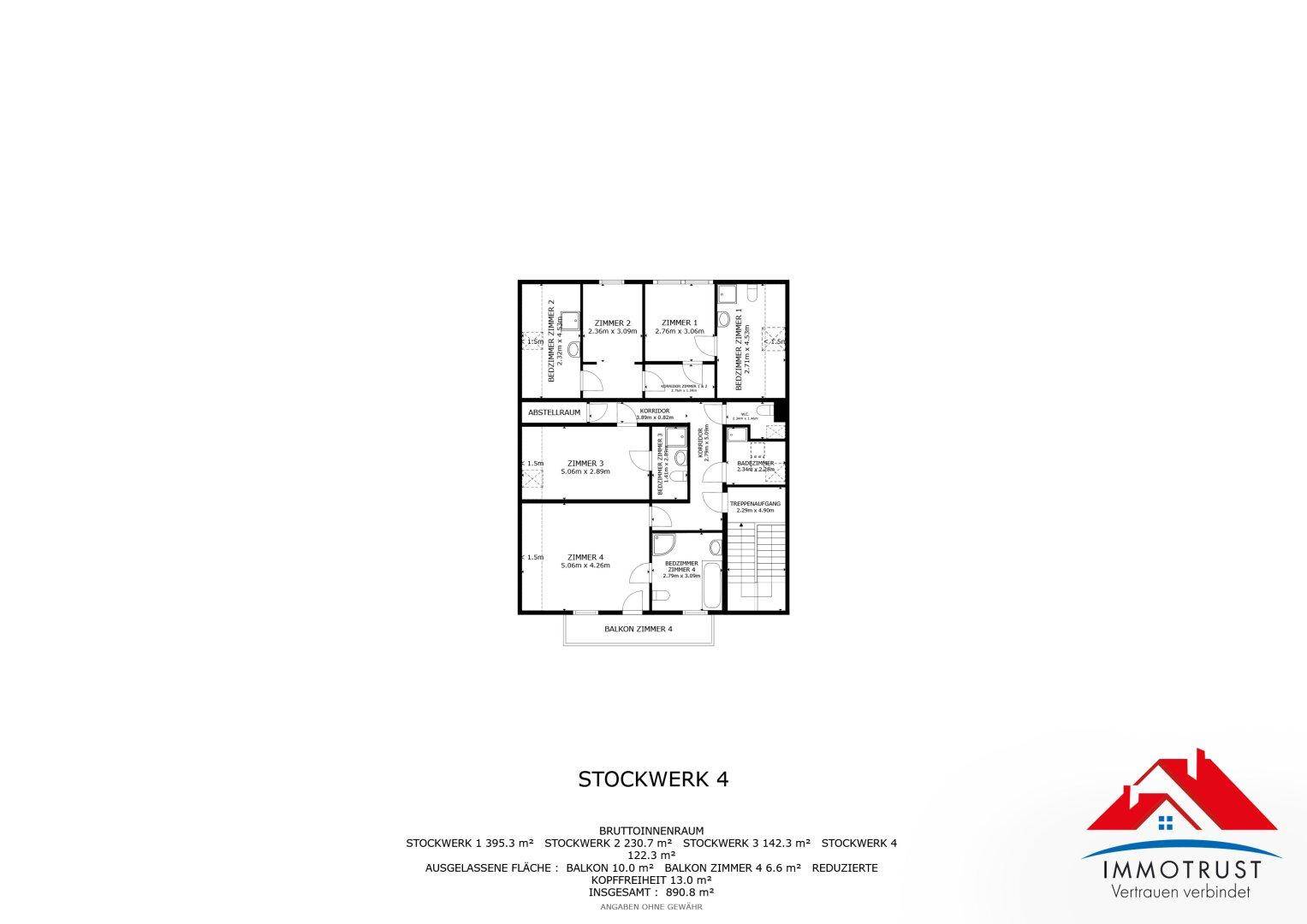 Plan 3. Obergeschoss