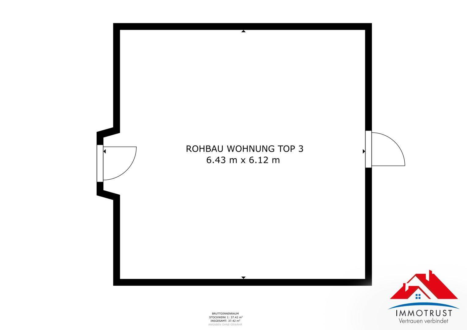 Plan Wohnung Rohbau