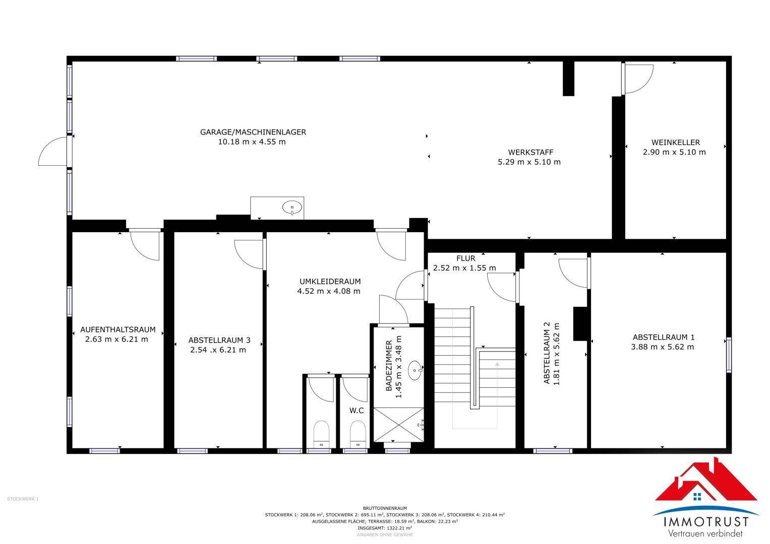 Plan Kellergeschoss