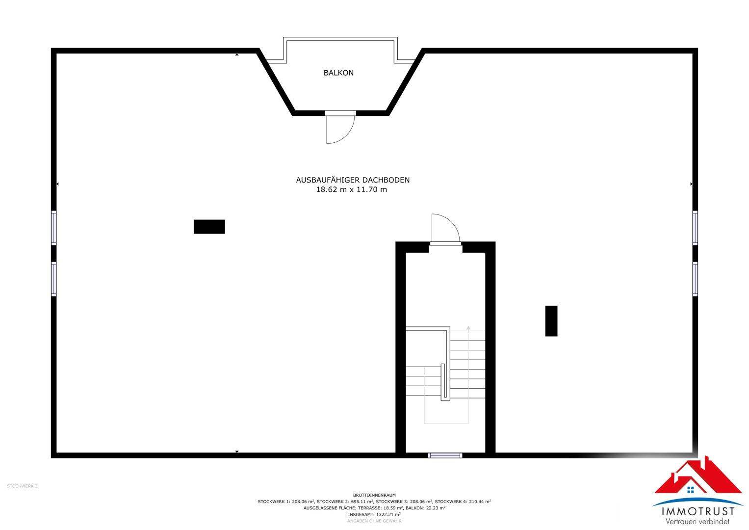 Plan Dachgeschoss