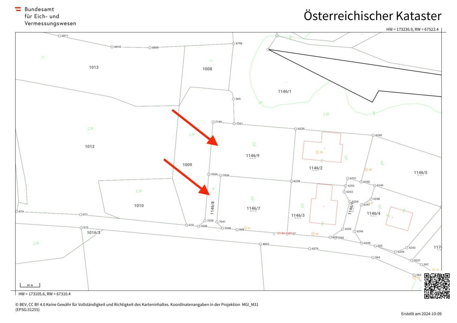 Kataster Grundstück & Auffahrt