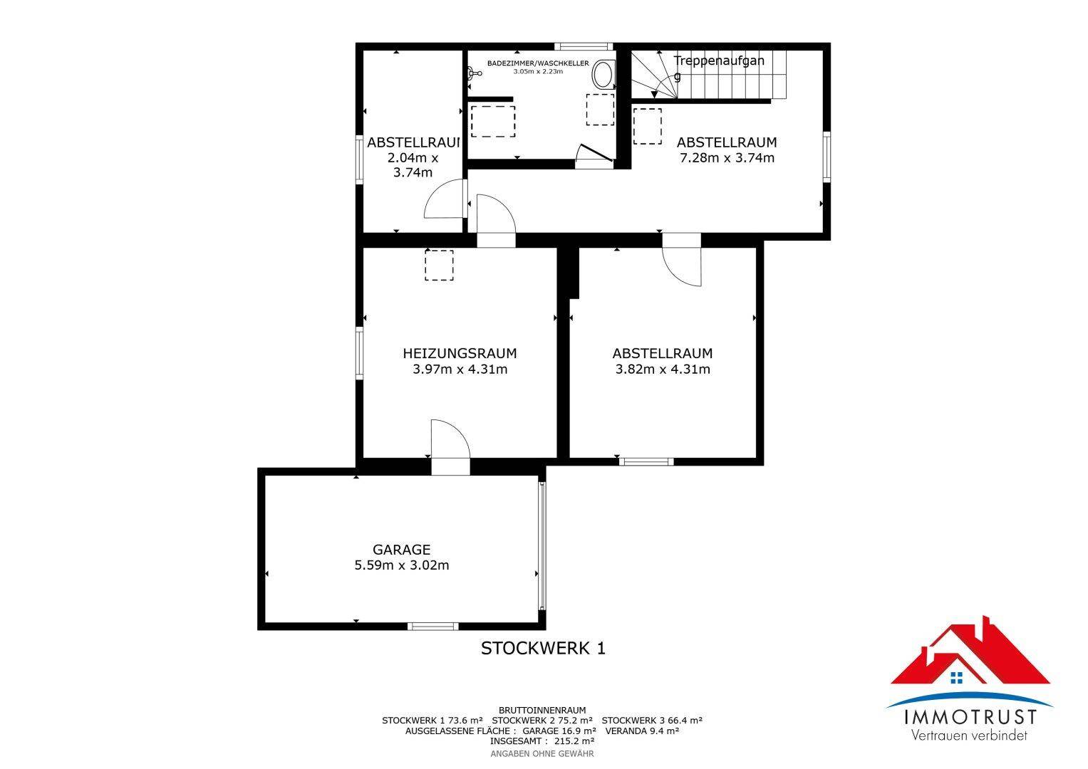 Plan Kellergeschoss