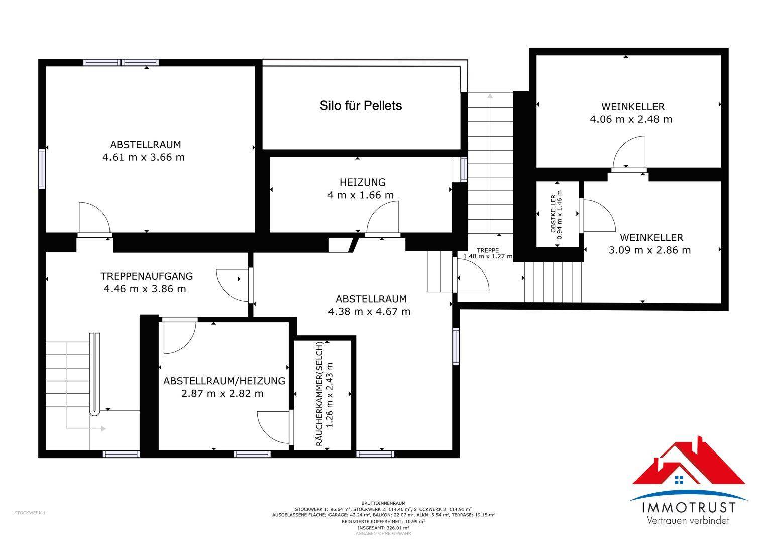 Plan Kellergeschoss