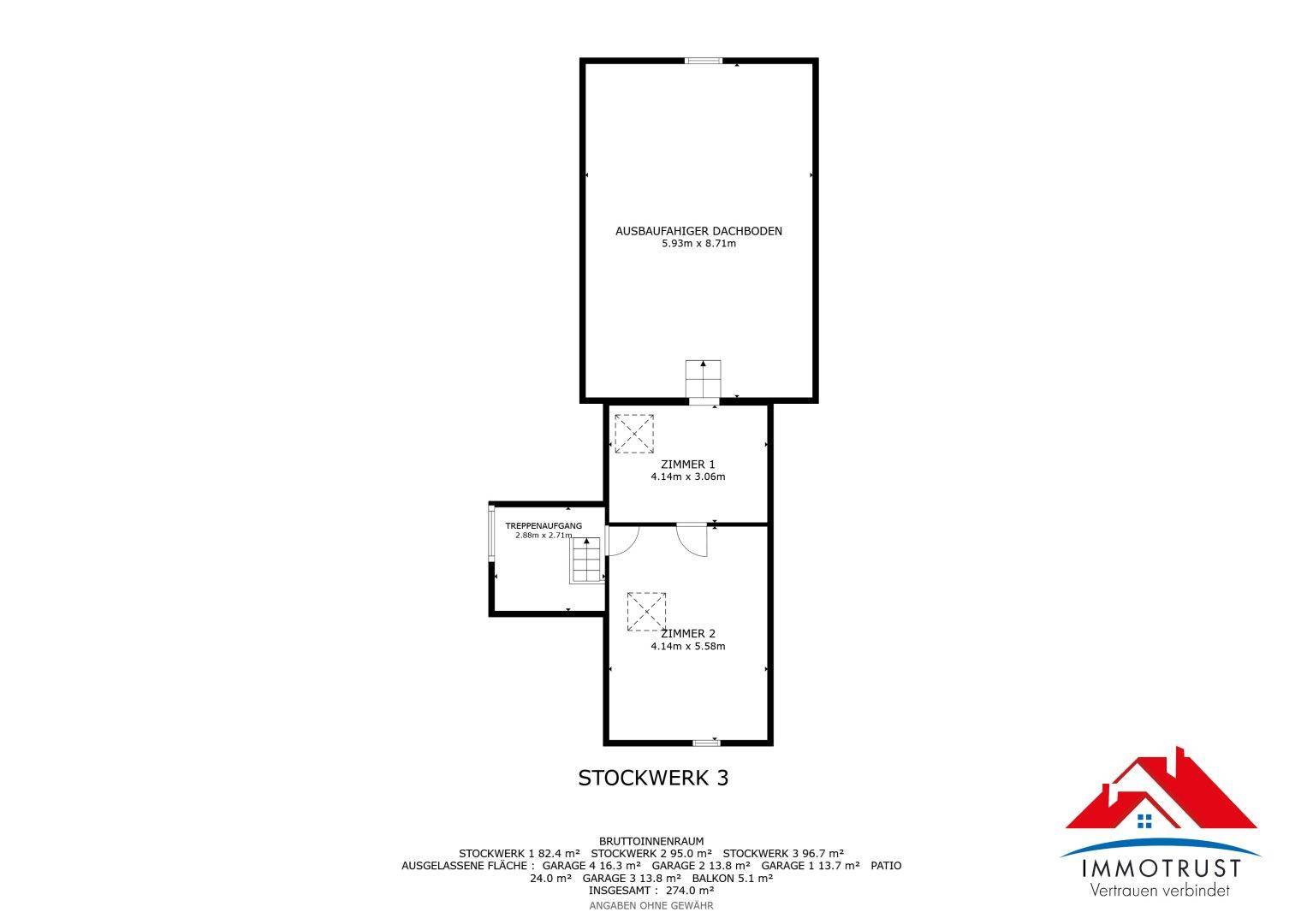 Plan Dachgeschoss