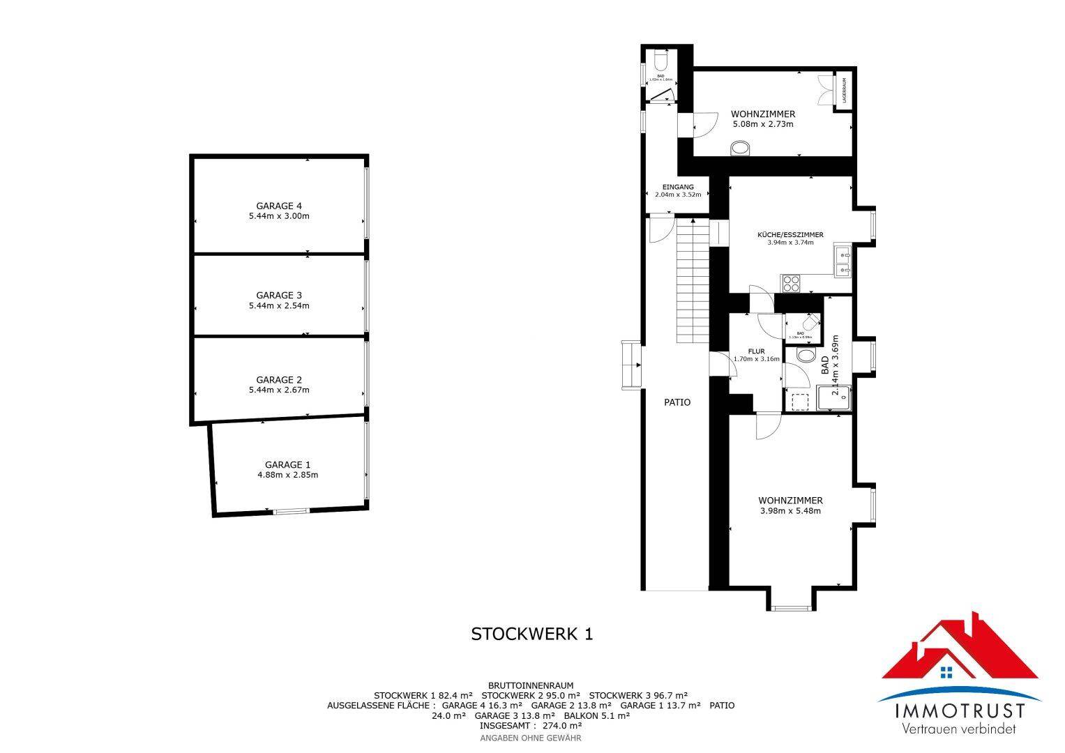 Plan Erdgeschoss