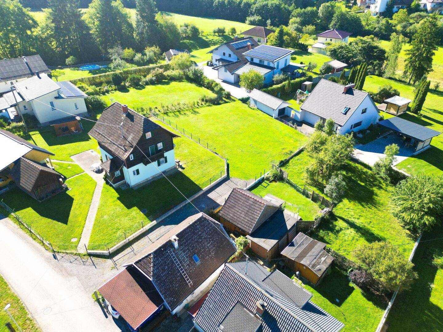 Luftbild vom Grundstück