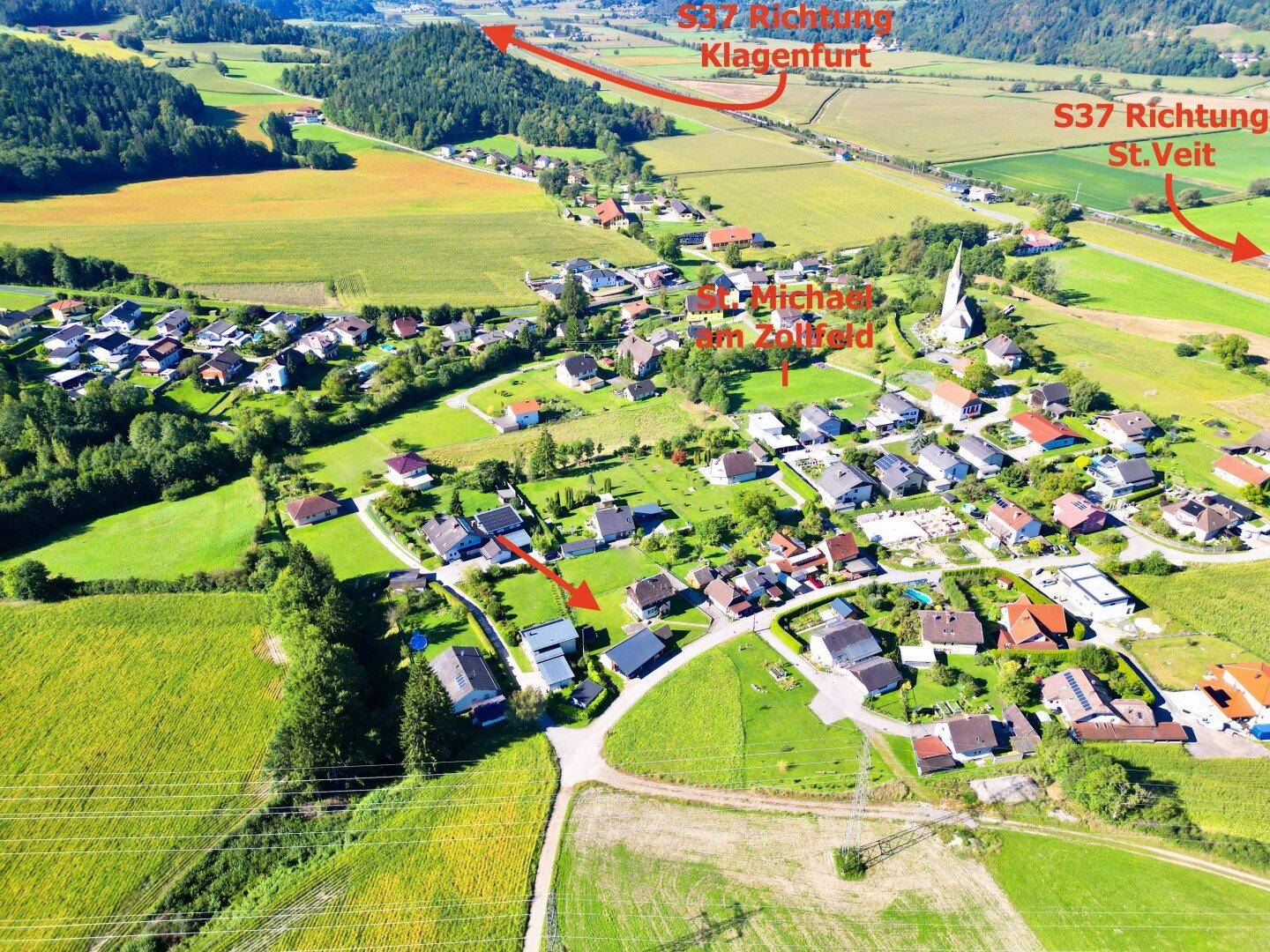 Luftbild Lage Grundstück
