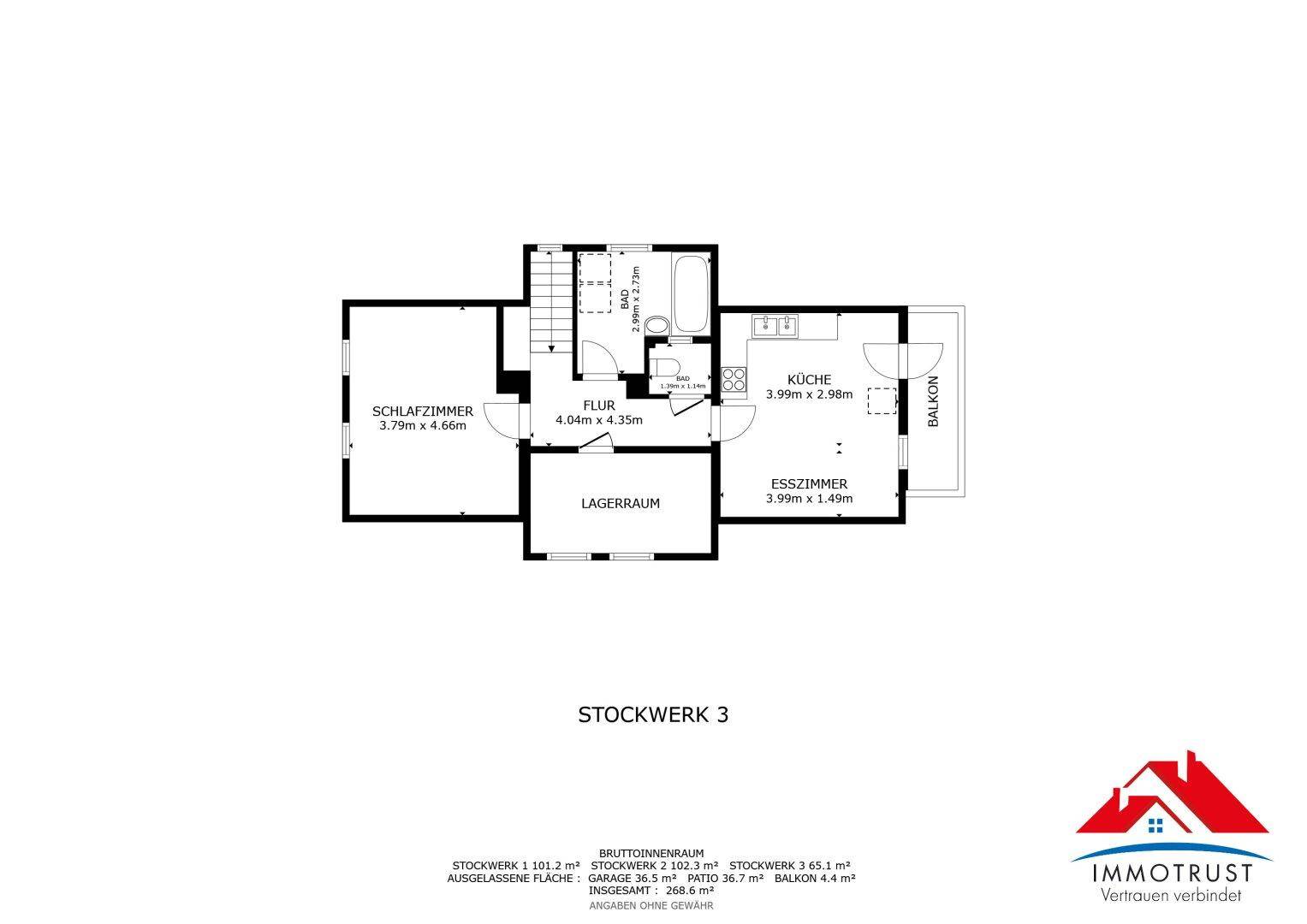 Plan Dachgeschoss