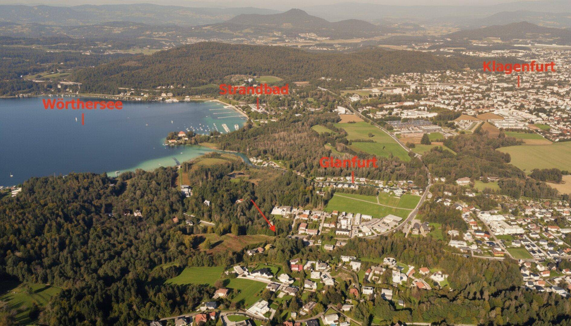 Luftbild Lage Grundstück