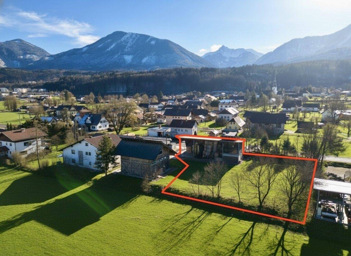Grundstück mit Halle &amp; Hackschnitzelheizung – perfekt für Selbständige, Handwerker und Eigennutzer - Ansicht 2
