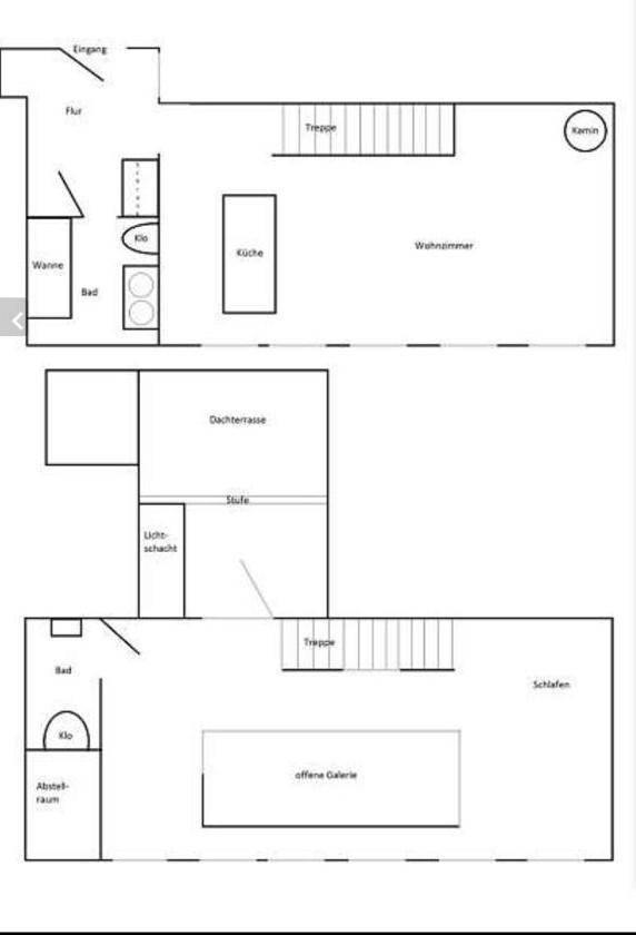 Dachmaisonette, 1020, neu, 85m², Blick über Wien, neben U-Bahn inkl aller Kosten (BK, Heizung, Strom, WW Mwst) 1.950,- - Ansicht 3