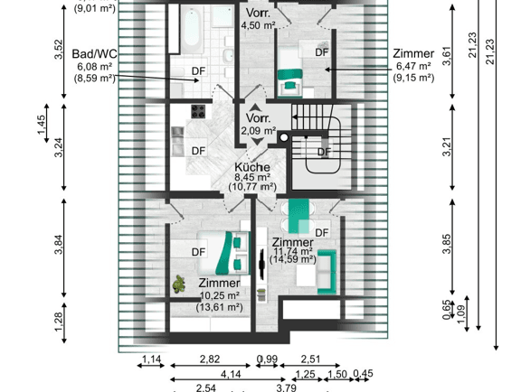 attic flat_36,52 m_