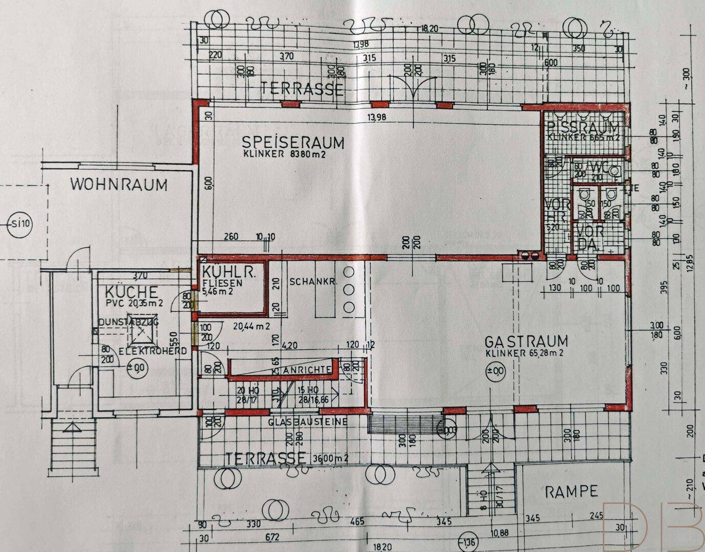 Grundriss EG Gastro