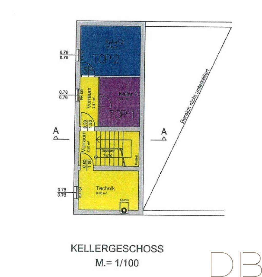 Grundriss Keller