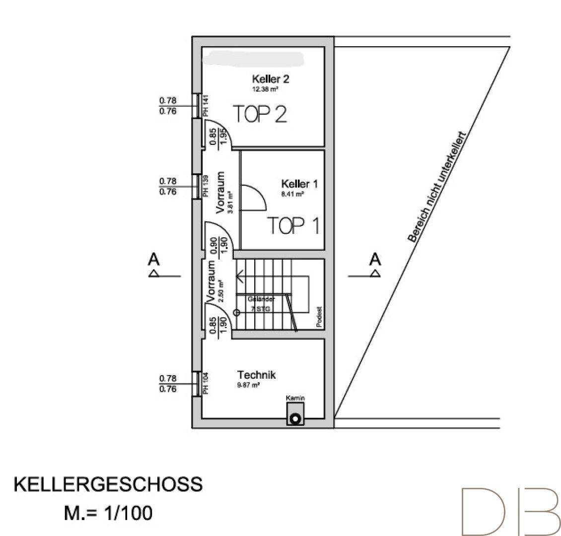 Grundriss Keller