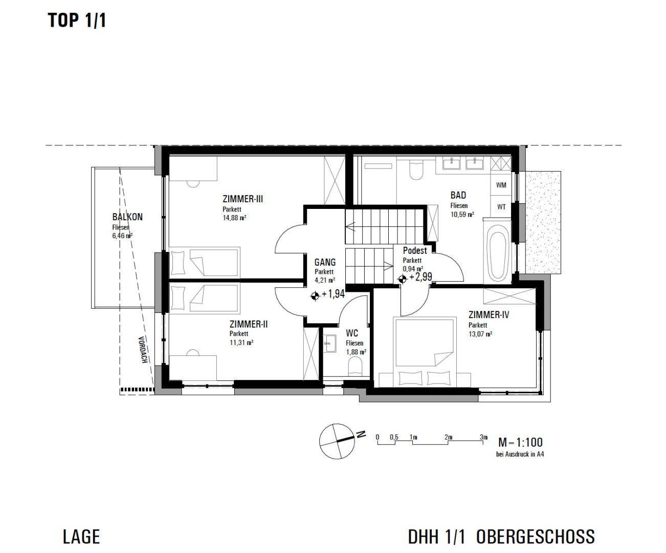 Grundriss Obergeschoss