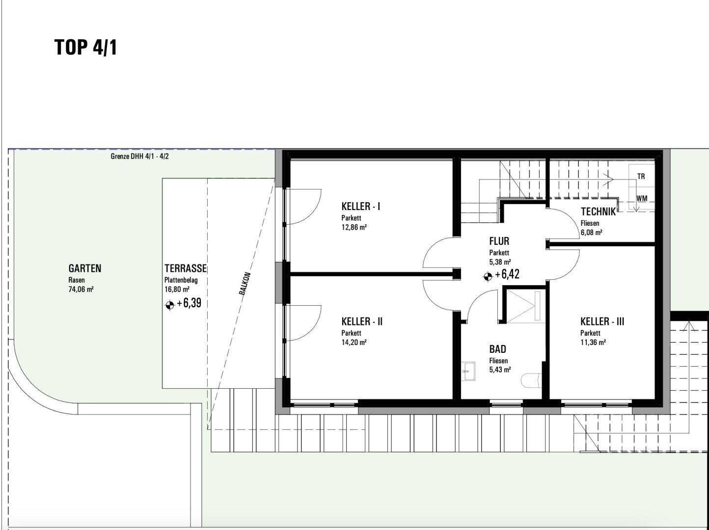 Grundriss Untergeschoss