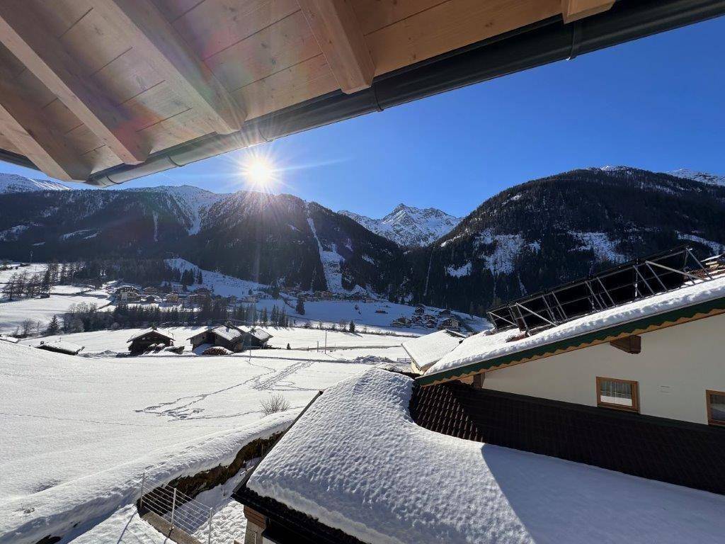 Aussicht Balkon Winter