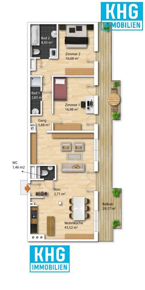 Plan Wohnung Top 36