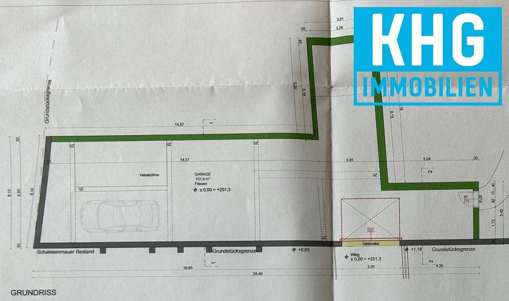Plan 8 fach Garage