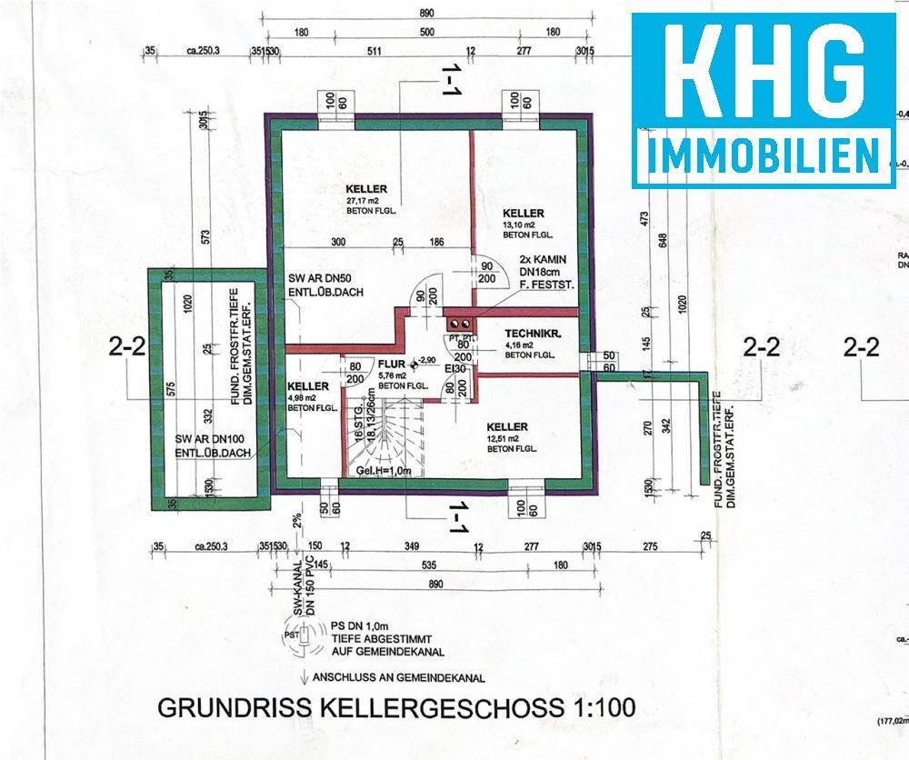 Plan Kellergeschoss