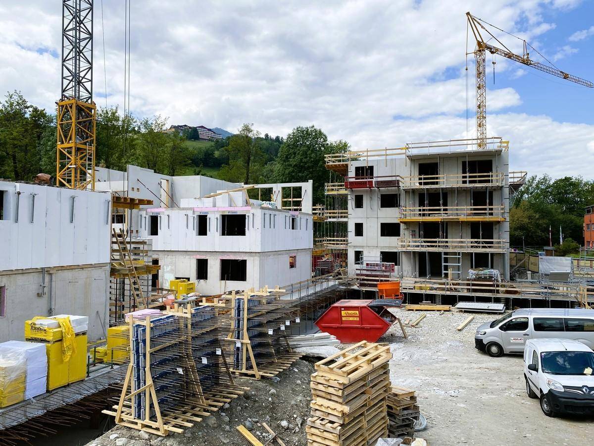 Wohnprojekt Tauern Quartett Schladming - Baufortschritt Juni 2023