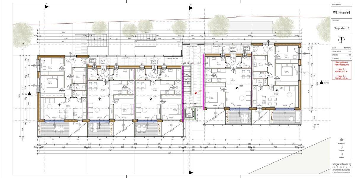 Plan Obergeschoss H1