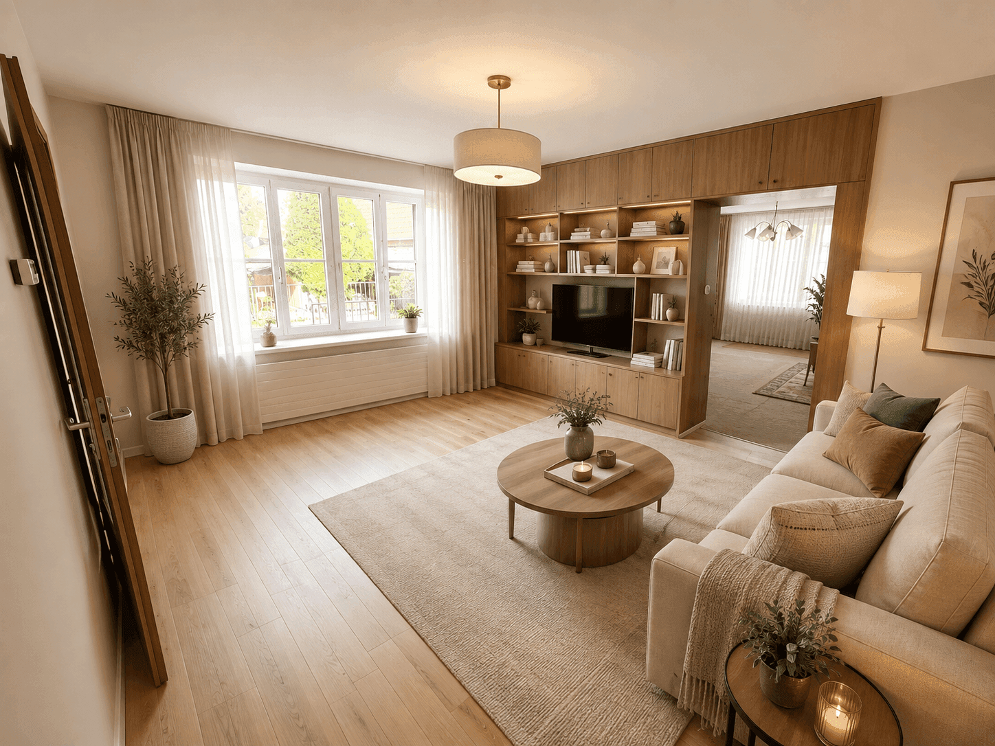 Wohnzimmer künstlich bearbeitet