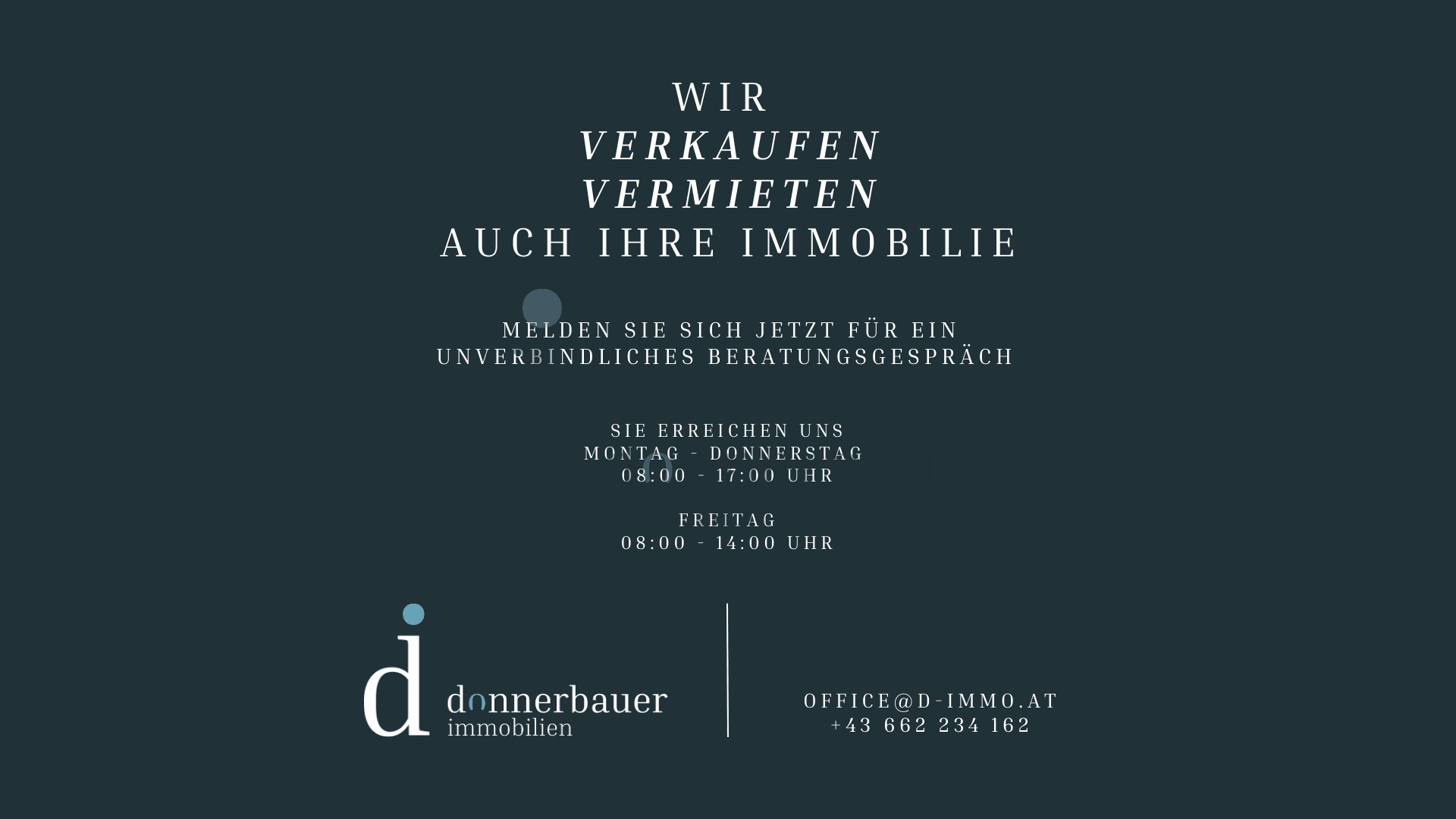 Werbebild Donnerbauer Immobilien