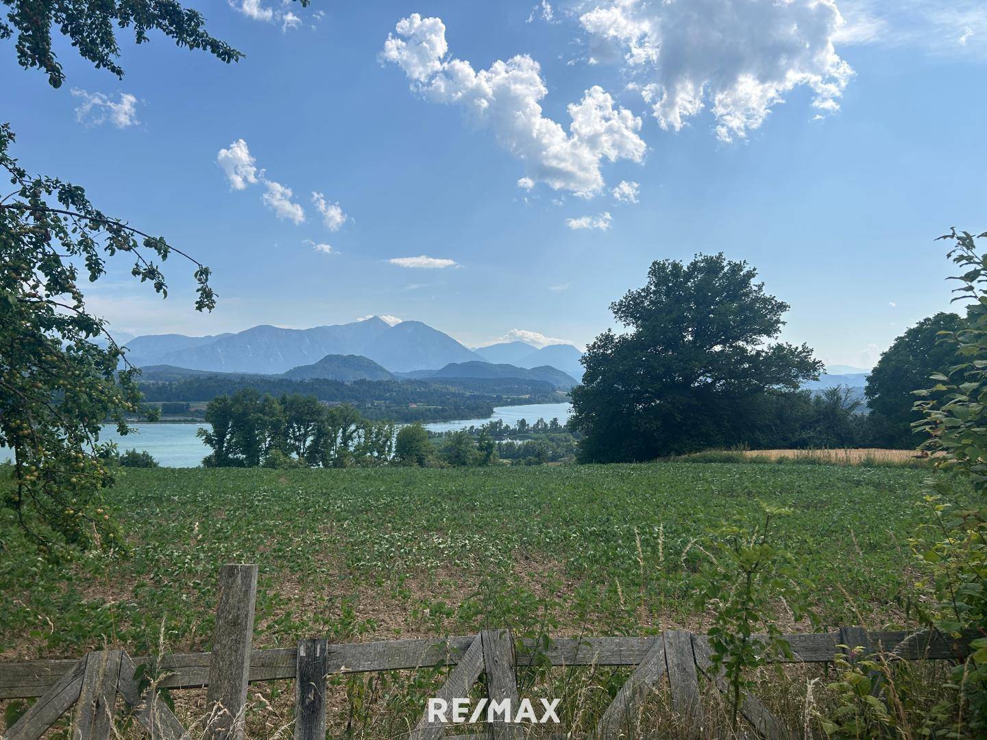 Grundstück mit Blick auf die Drau