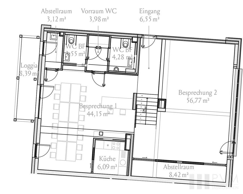 Einrichtungsvorschlag Grundriss