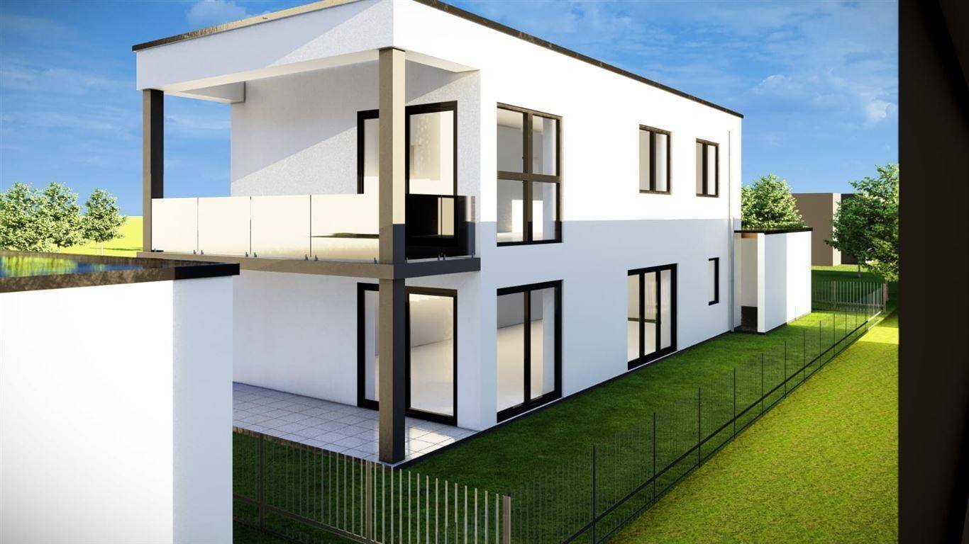 Ansicht mit Balkon/Terrasse