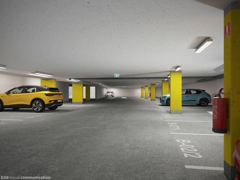 geräumige Tiefgarage
