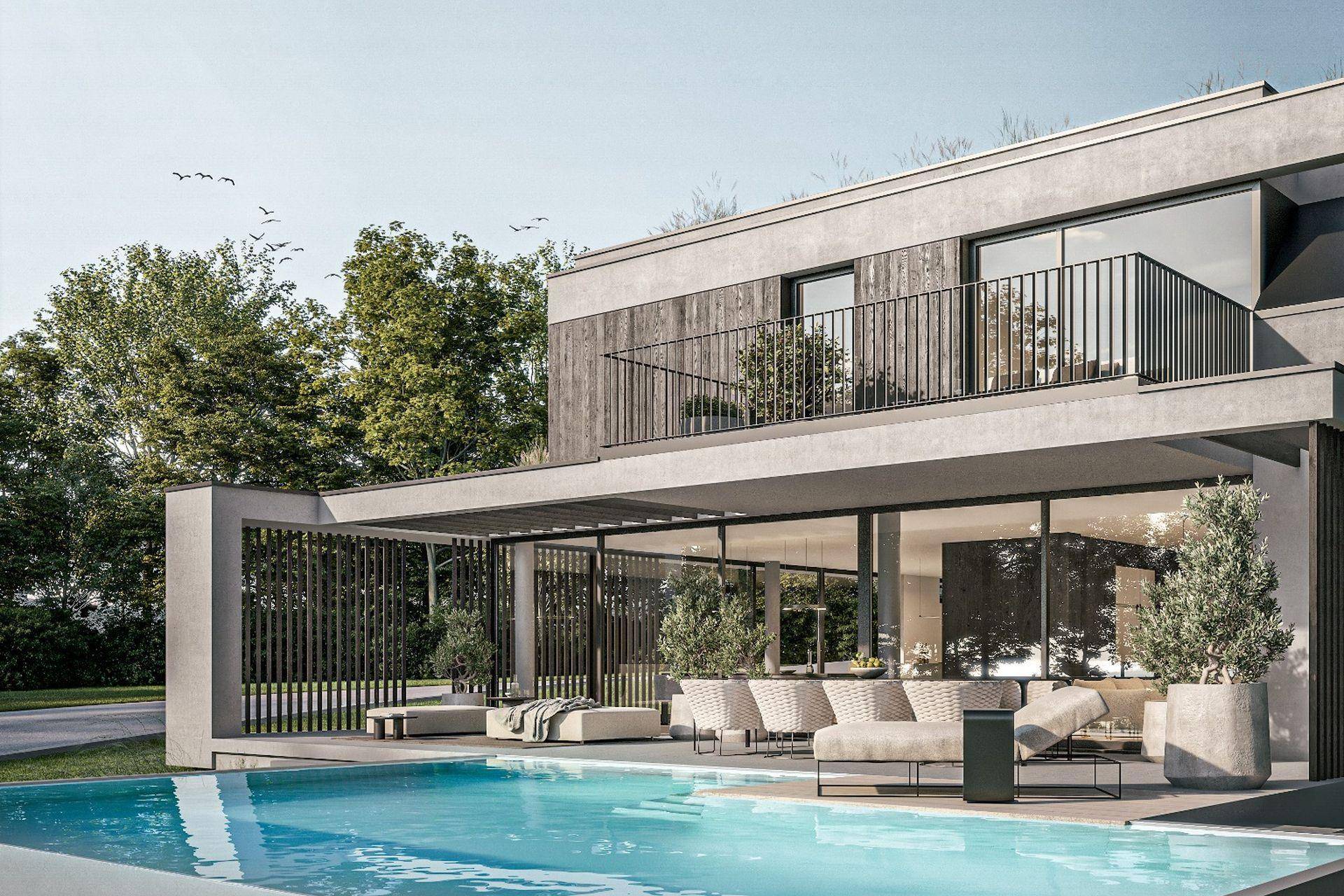 Ein Zuhause wie Urlaub - exklusive Designvilla am Waldrand mit Pool | provisionsfrei - Ansicht 6