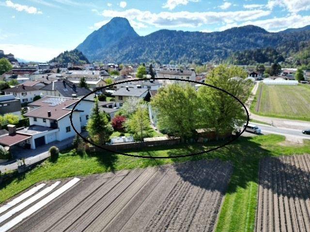Ansicht Haus markiert nach Westen