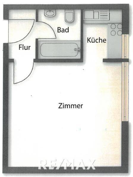 Wohnungsplan unmöbliert