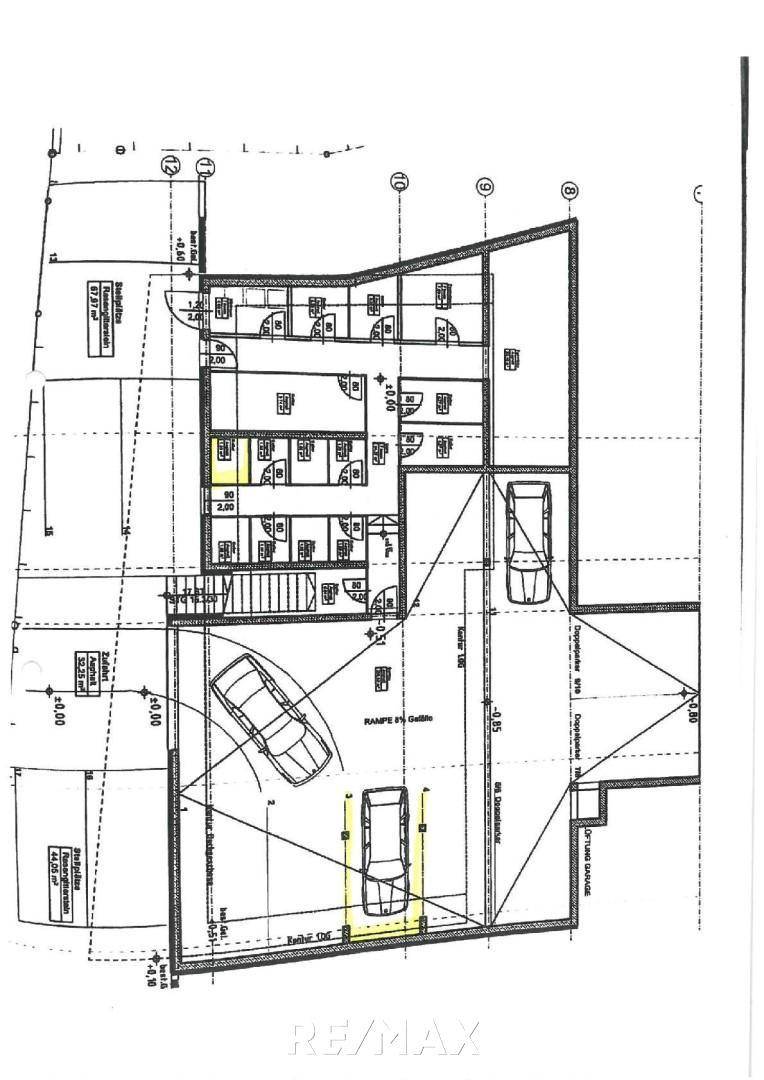 Kellerabteil + TG-Stellplatz gekennz.